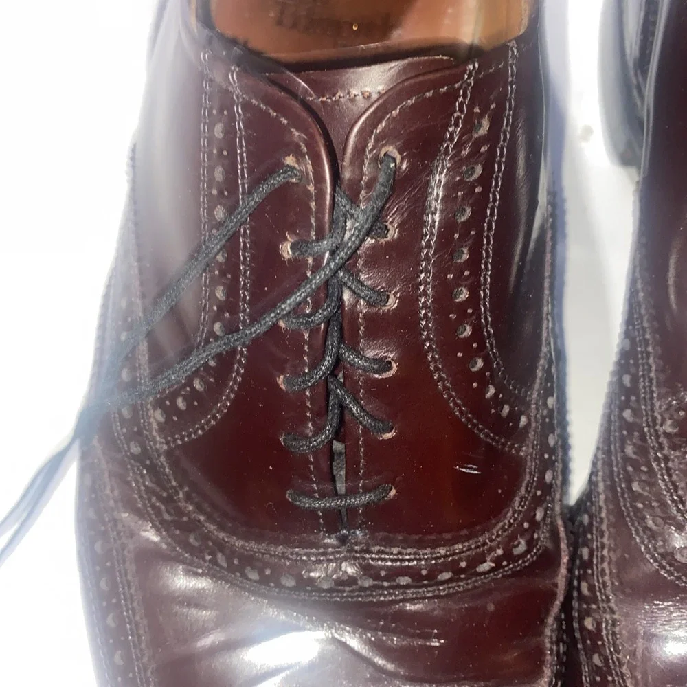 Allen Edmonds Lloyd Wingtip Oxford Shoes 12 B - Vintage Quality 0697 1946 Comb.‎